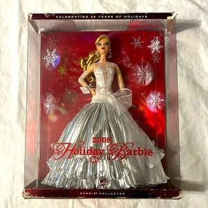 2008 Holiday Barbie collector doll. New in box, box has slight damage to corner